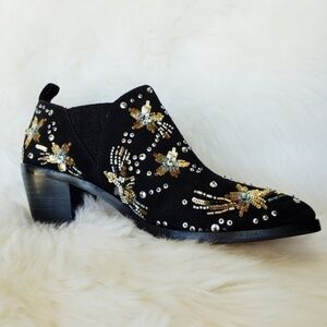 NWOB Rebecca Minkoff Lucy Beaded Sequin Booties 7